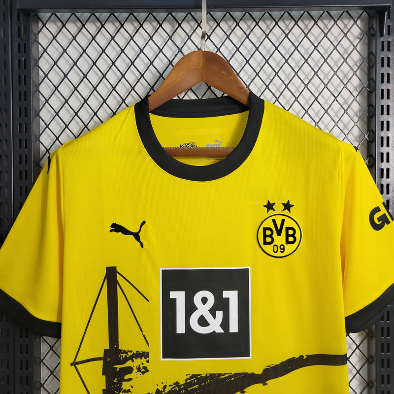 Camisa Borussia Dortmund Home 23/24 - Puma Torcedor Masculina - Lançamento