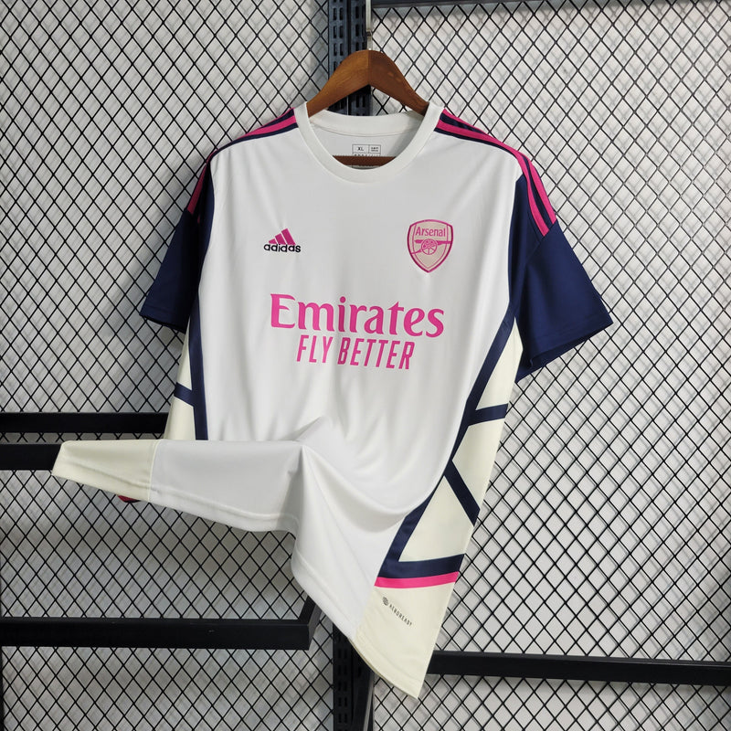 Camisa Arsenal Treino Branco 23/24 - Adidas Torcedor Masculina - Lançamento