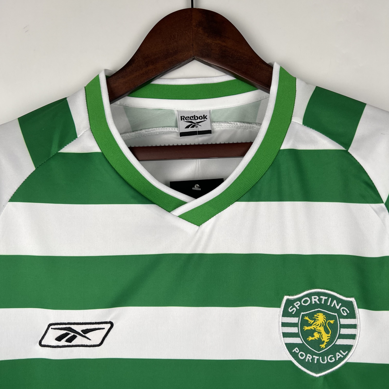 Camisa Sporting Home  2003/04 - RETRÔ